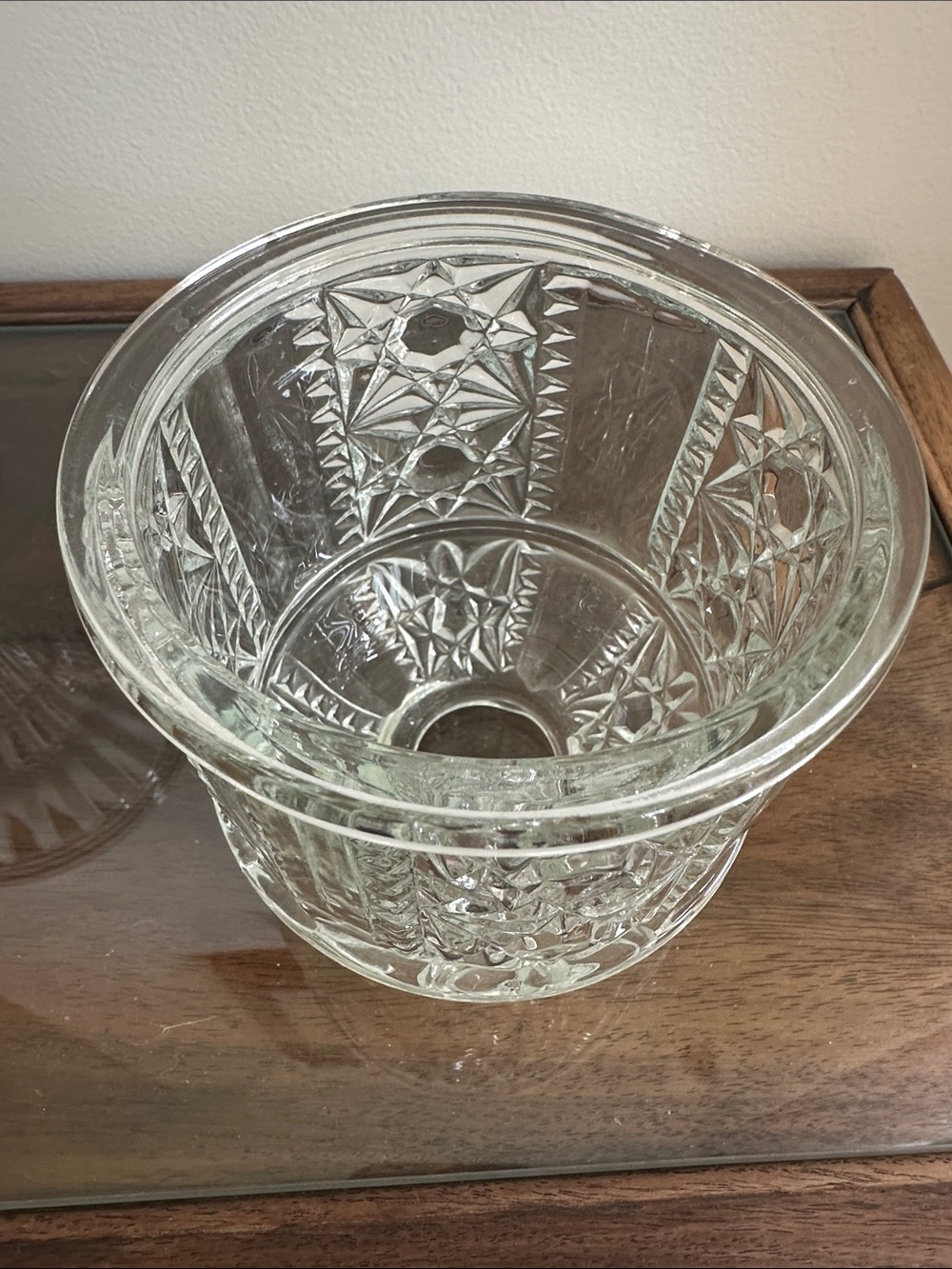 Vintage Franken Fairy Lamp - Stars & Bars Top with Lead Crystal Base - Picture 6 of 6